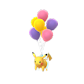 Pokemon GO Pikachu Flying Purple