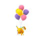 Pokemon GO Pikachu Flying Purple