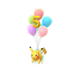 Pokemon GO Pikachu 5-Year Balloons
